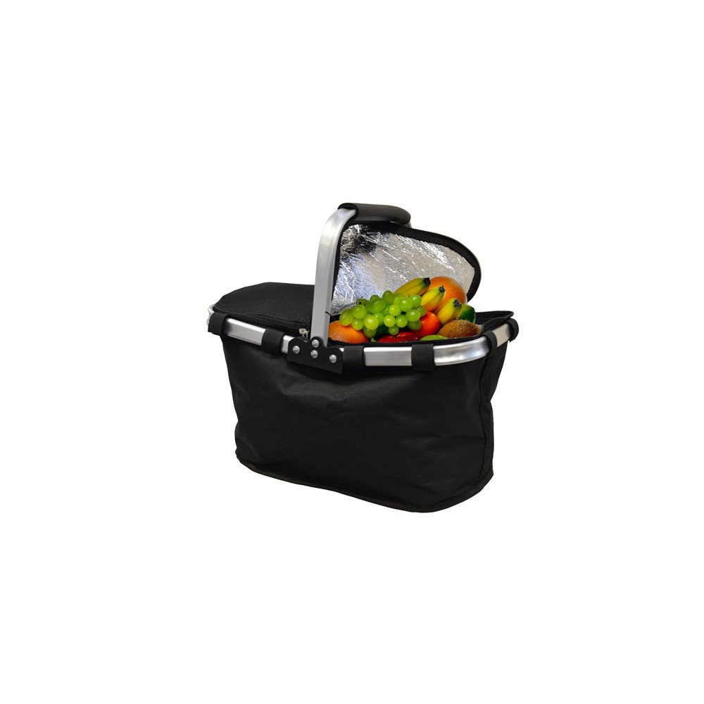 Canasta Picnic Con Cooler Negra Canasta Picnic Con Cooler Negra