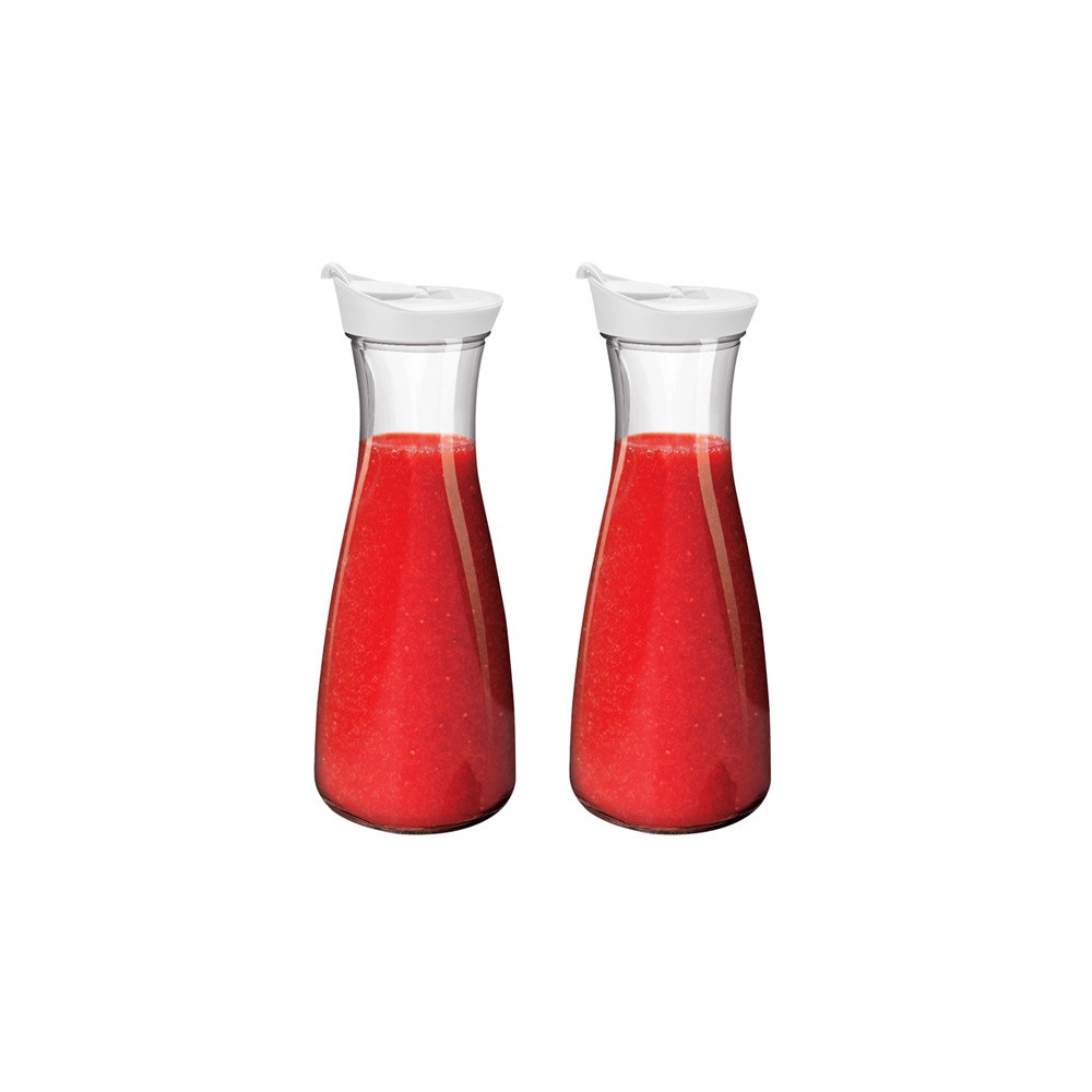 Set De Dos Botella Con Tapa Plastica Set De Dos Botella Con Tapa Plastica